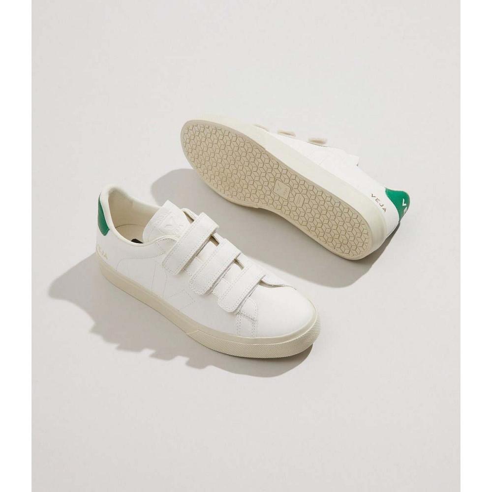 Veja RECIFE CHROMEFREE Tornacipő Női White/Green | HU 626AHK